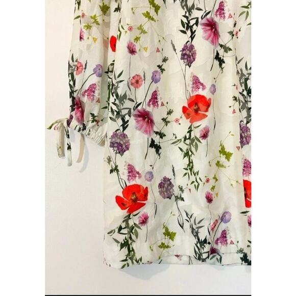 Ted Baker Imane Tunic Dress in Floral Print Hedgerow Size 3 Us Size 8 - Picture 4 of 9